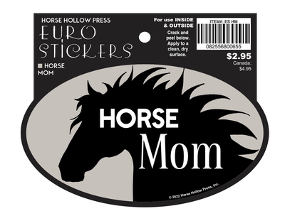 Oval Equestrian Horse Sticker / Horse Mom / WATERPROOF
