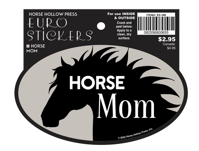 Oval Equestrian Horse Sticker / Horse Mom / WATERPROOF