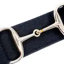 Ellany Belt - 1.5" - Black W/Gold Bit