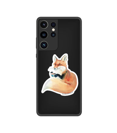 3" Tumbler Fox Sticker / Coffee & Fox / WATERPROOF