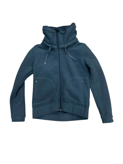 AA High Collar Fleece Jacket - Grey - Medium - USED