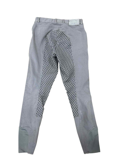 Ovation Full Seat Breeches - Grey - 28R - USED