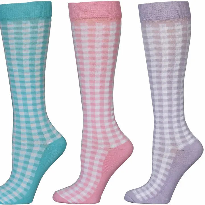 Tuff Rider Gingam 3 Pack Socks