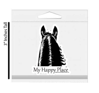 3" Tumbler Horse Sticker / My Happy Place / WATERPROOF