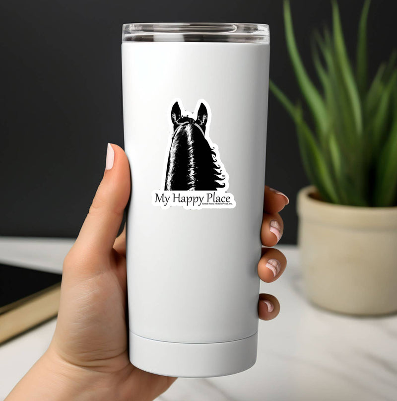 3" Tumbler Horse Sticker / My Happy Place / WATERPROOF