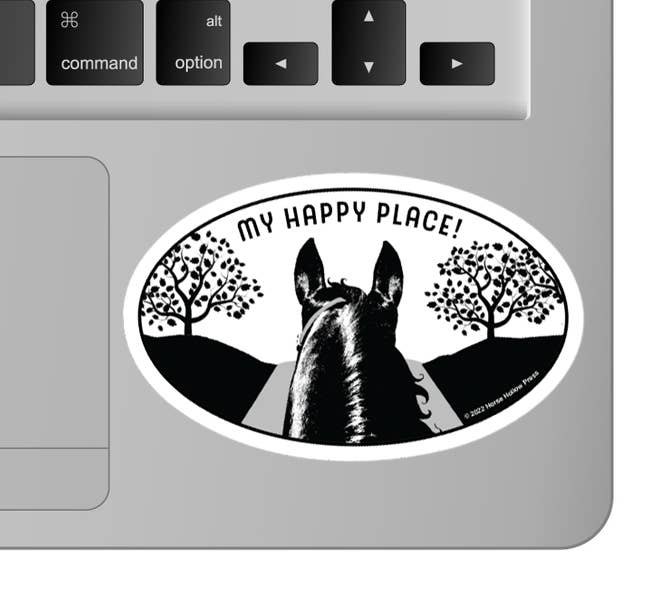 3" Tumbler Horse Sticker / Happy Place Trail  / WATERPROOF