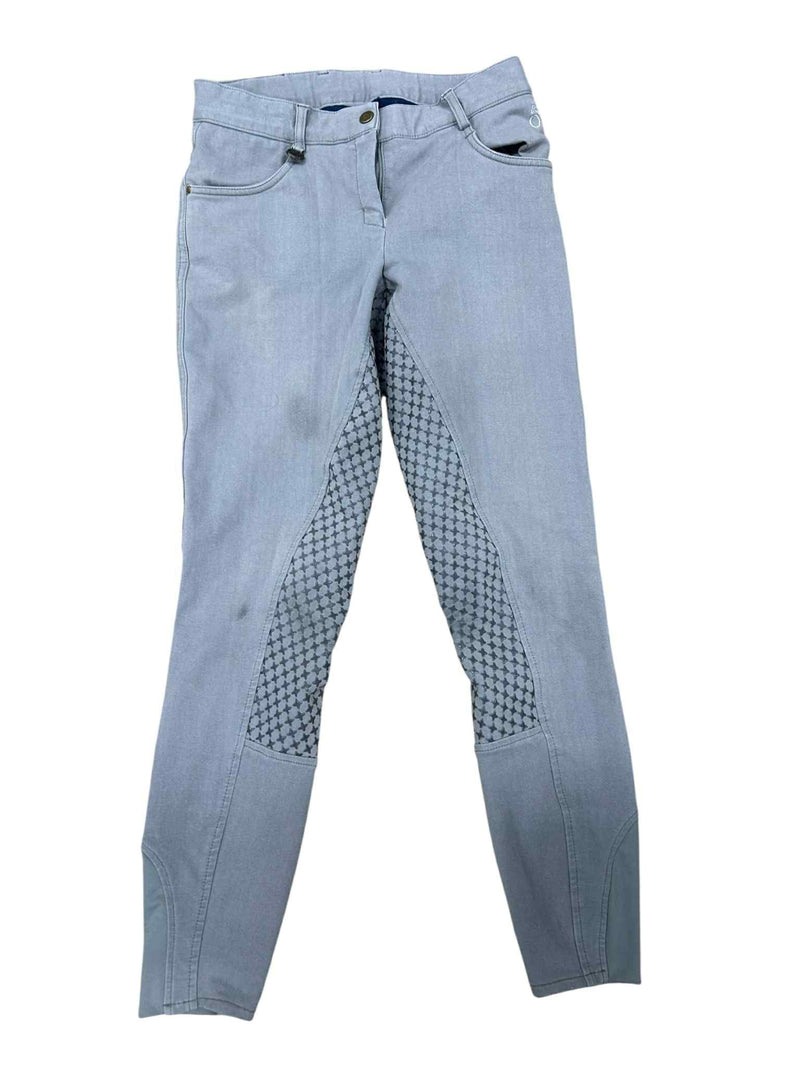 Ovation Full Seat Breeches - Grey - 28R - USED