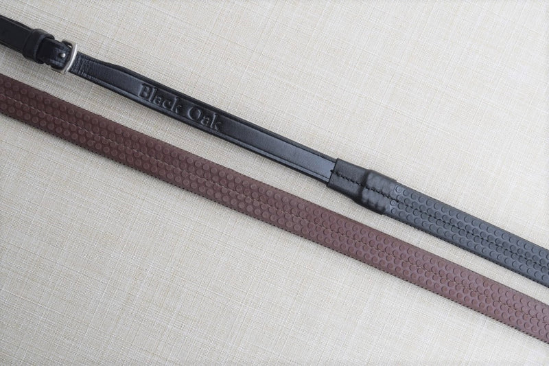 KL Select Black Oak Rubber Reins