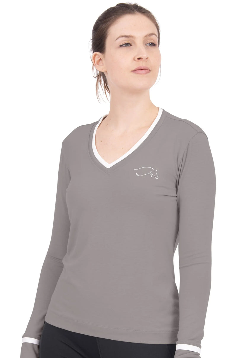 Chestnut Bay V-Neck Jersey Top