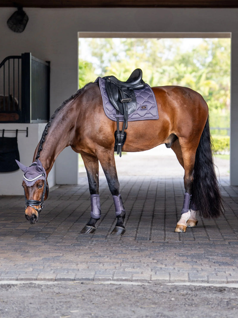 Equestrian Stockholm Saddle Pad - Dark Violet