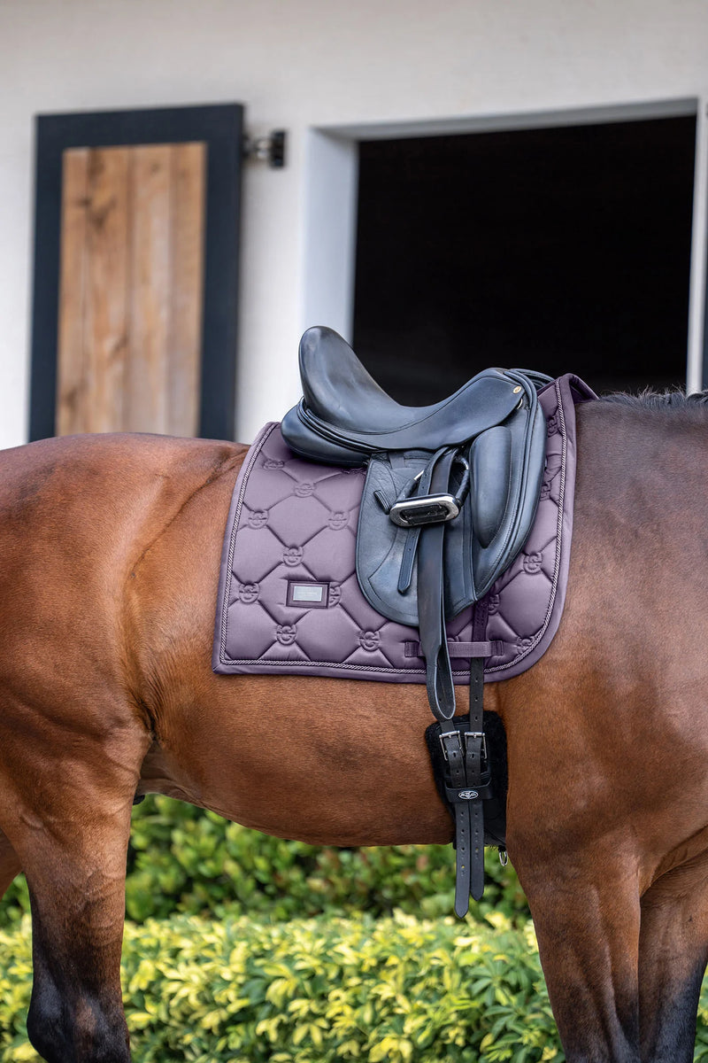 Equestrian Stockholm Saddle Pad - Dark Violet