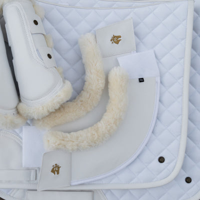 Leatherette Bell Boots, White