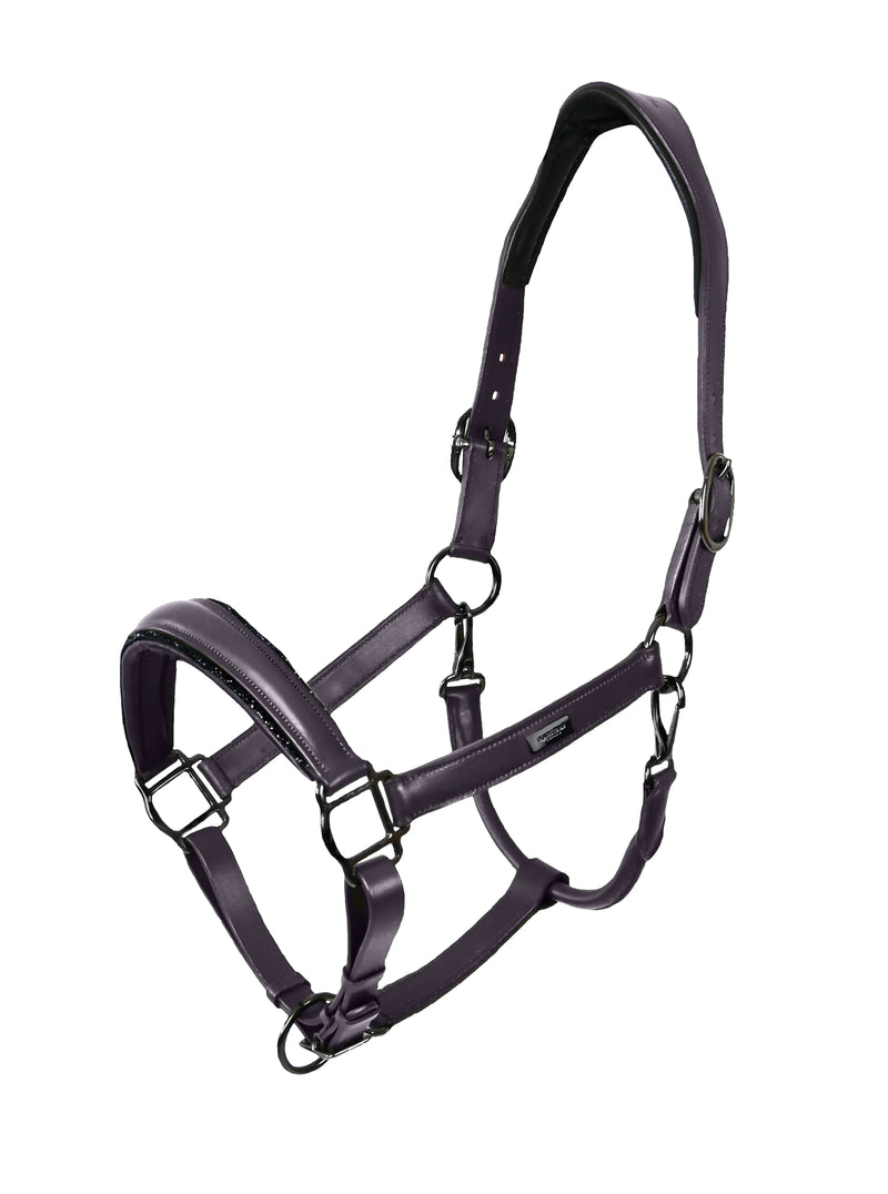 Equestrian Stockholm Halter  - Purple