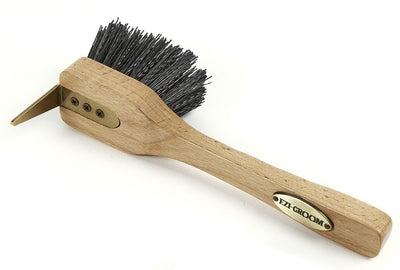Wooden Ezi-Groom Premium Hoof Pick Brush