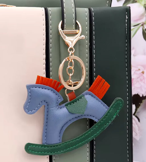 Black Stallion Designs Rocking Horse Key Chain