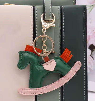 Black Stallion Designs Rocking Horse Key Chain