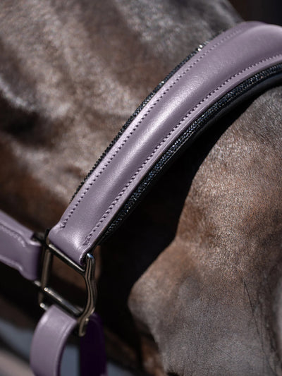 Equestrian Stockholm Halter  - Purple
