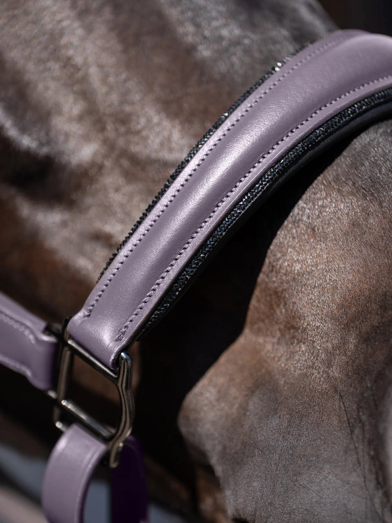 Equestrian Stockholm Halter  - Purple