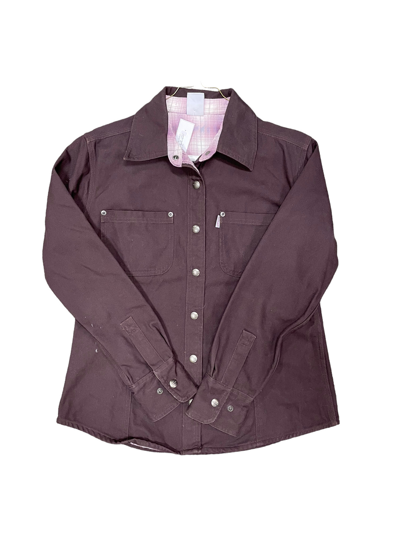 Carhartt Button Up Jacket - Brown/Pink Plaid - S - USED