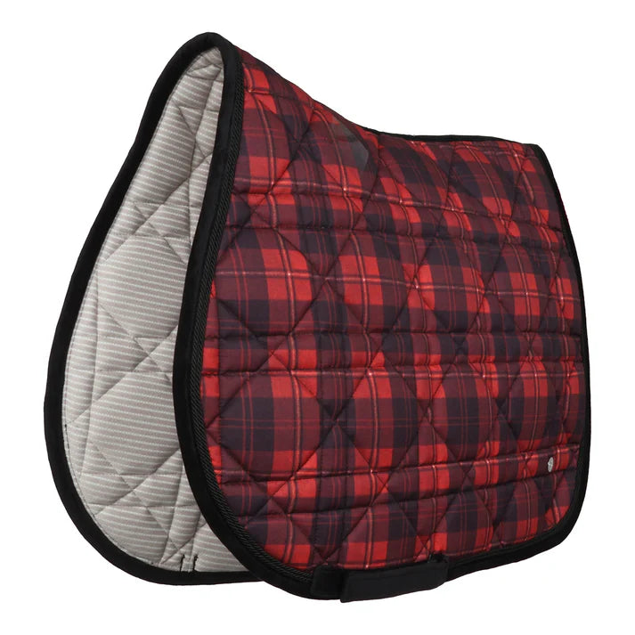 Dapplebay Holiday Plaid Jump Saddle Pad