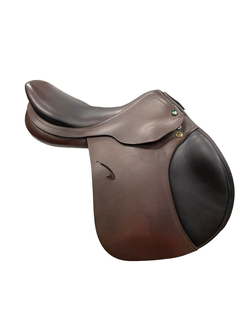 Prestige Roma Jump Saddle - 18" seat/33cm Tree - Tobacco - USED