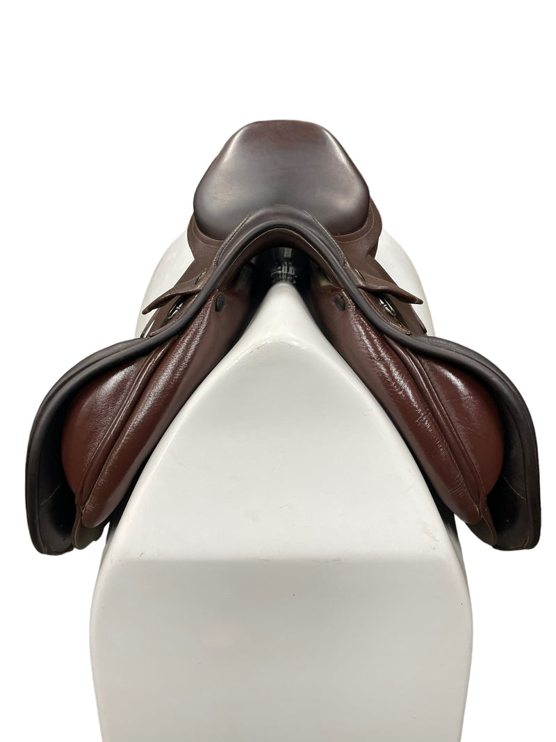 Prestige Roma Jump Saddle - 18" seat/33cm Tree - Tobacco - USED