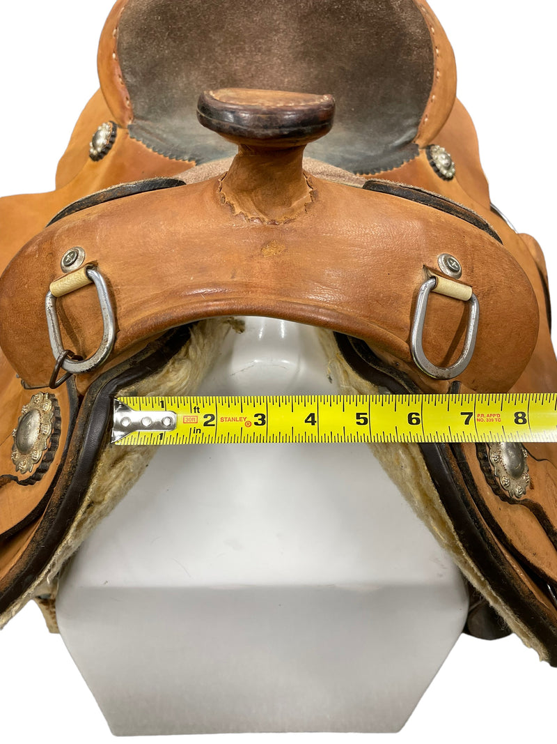 King Series Western Training Saddle - 15" seat/5.5" tree - brown - USED