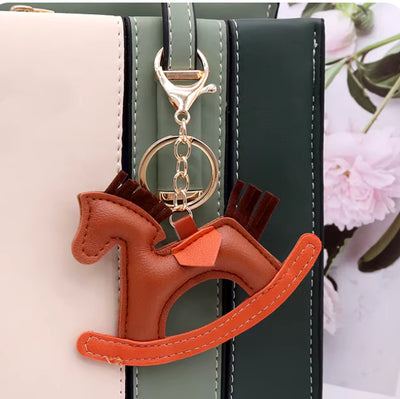 Black Stallion Designs Rocking Horse Key Chain