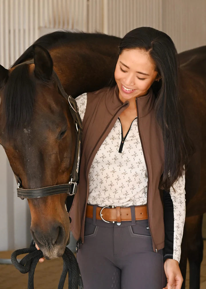 Kerrits Simple D Equestrian Leather Belt Size M/LCOGNAC / M/L Simple D Equestrian Leather Belt – Kerrits Equestrian Apparel main image 3