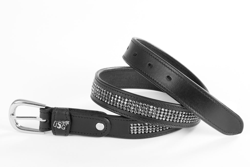 USG Women\'s Belt - Princess Grey 100cm Breslin Belt Black / Silver | Princess Polly main image 3