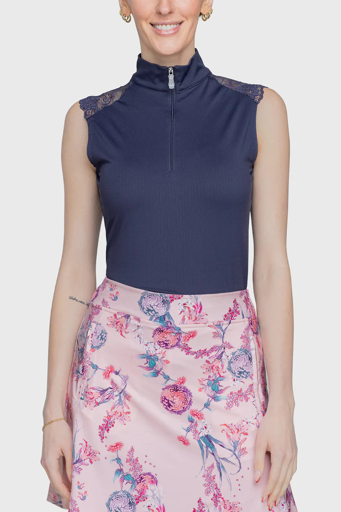 Kastel Denmark Lace Shoulder Top