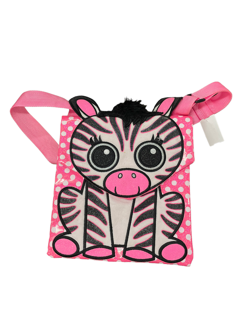Justice Zebra Bag - Pink/sparkly - USED
