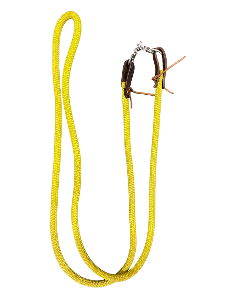 Clip On Reins - Yellow - 108" - USED