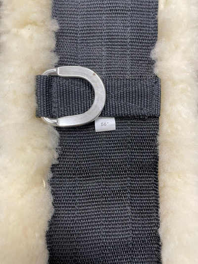 Professional's Choice Girth - White/Black fuzzy -56" - USED