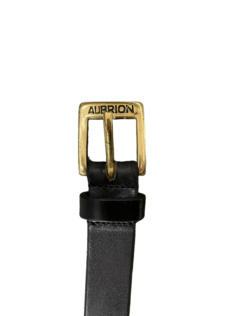 Aubrion Leather Belt - black 39" (100cm) - USED