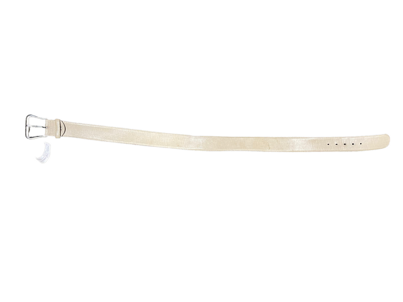 Tailored Sportsman Leather Belt - Cream M - USED