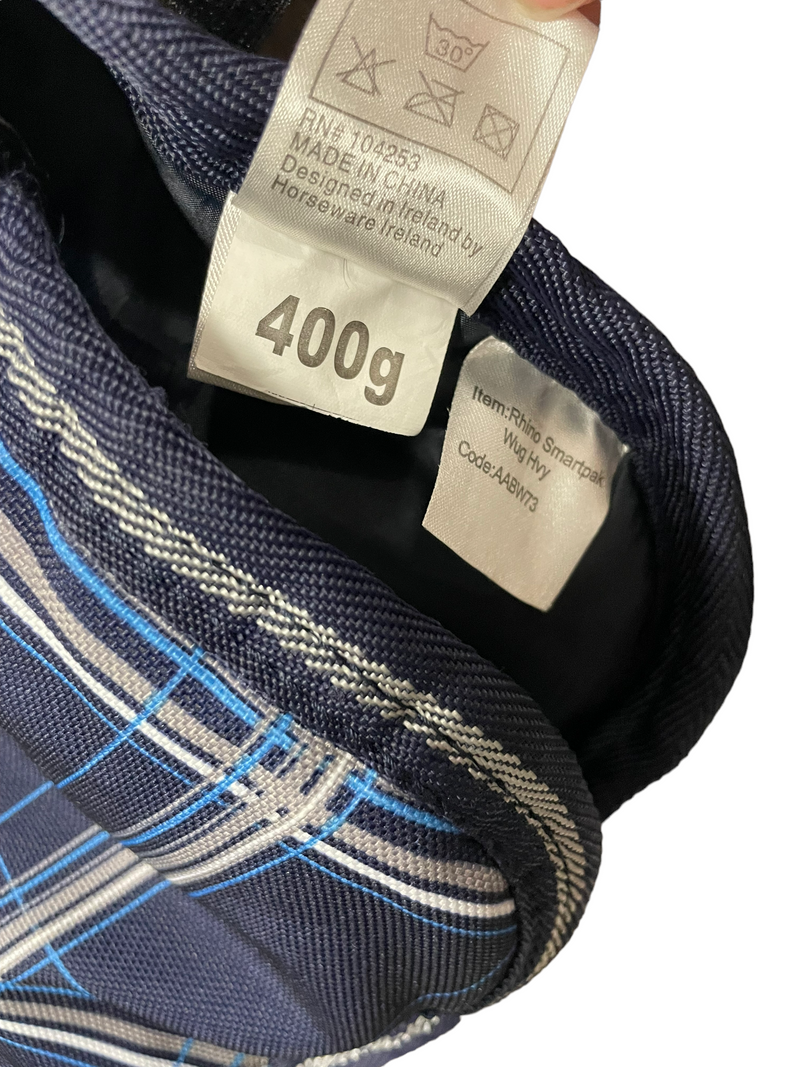 Horseware Rhino heavy T/O Blanket - blue plaid 69" - USED