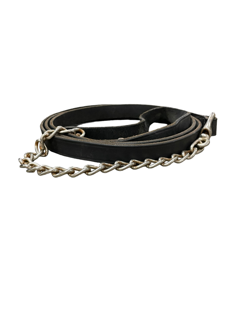 Leather Lead With Shank - Black - USED