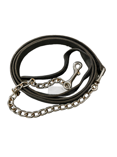 Leather Lead With Shank - Black - USED