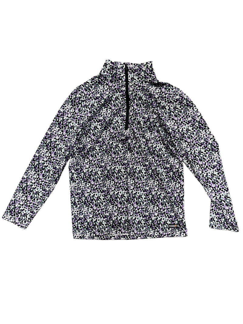 Kerrits SS Top - Purple/White/Black Youth L - USED