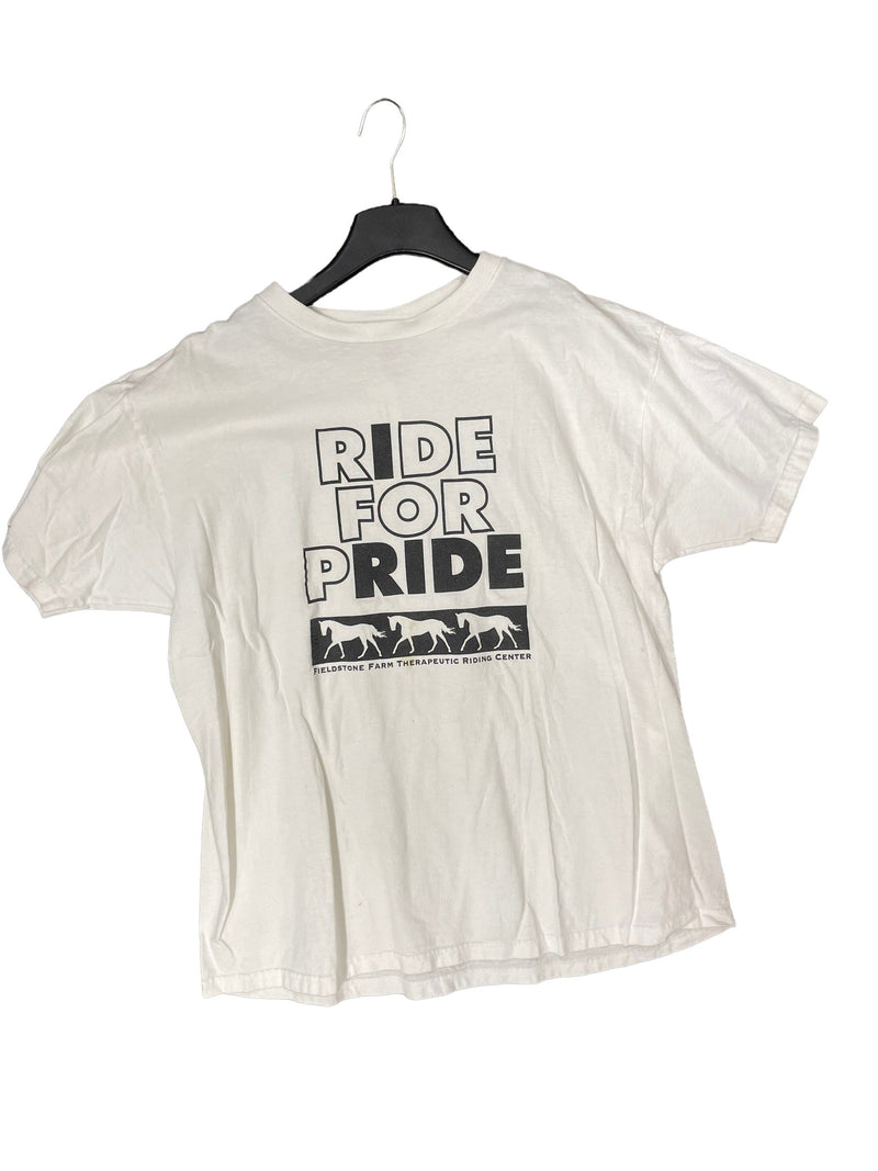 Ride For Pride Tee - White - XL - USED