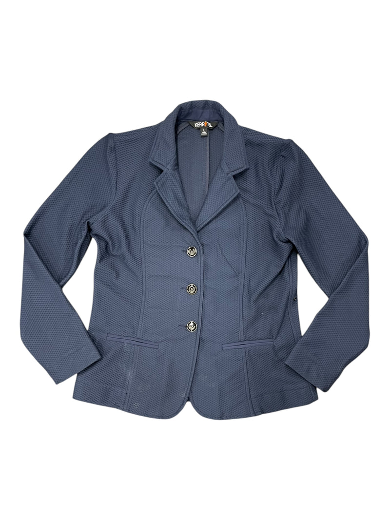 Kerrits Affinity Aero Show Coat - Navy - Youth L - USED