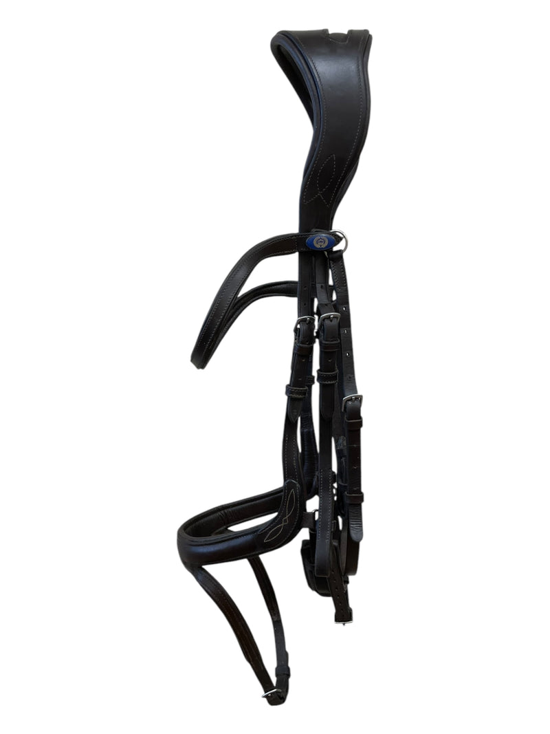 PS Of Sweden "Jump Off" Bridle W/ Reins- Brown - Cob Size/Full Crown - USED