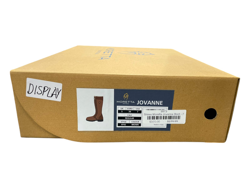 Moretta Jovanne Boots *NWT* *Broken Grommet* - Brown - 7 Reg - USED