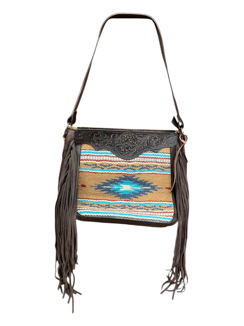 Ariat Nellie Conceal Carry Shoulder Bag - Aztec Print - USED