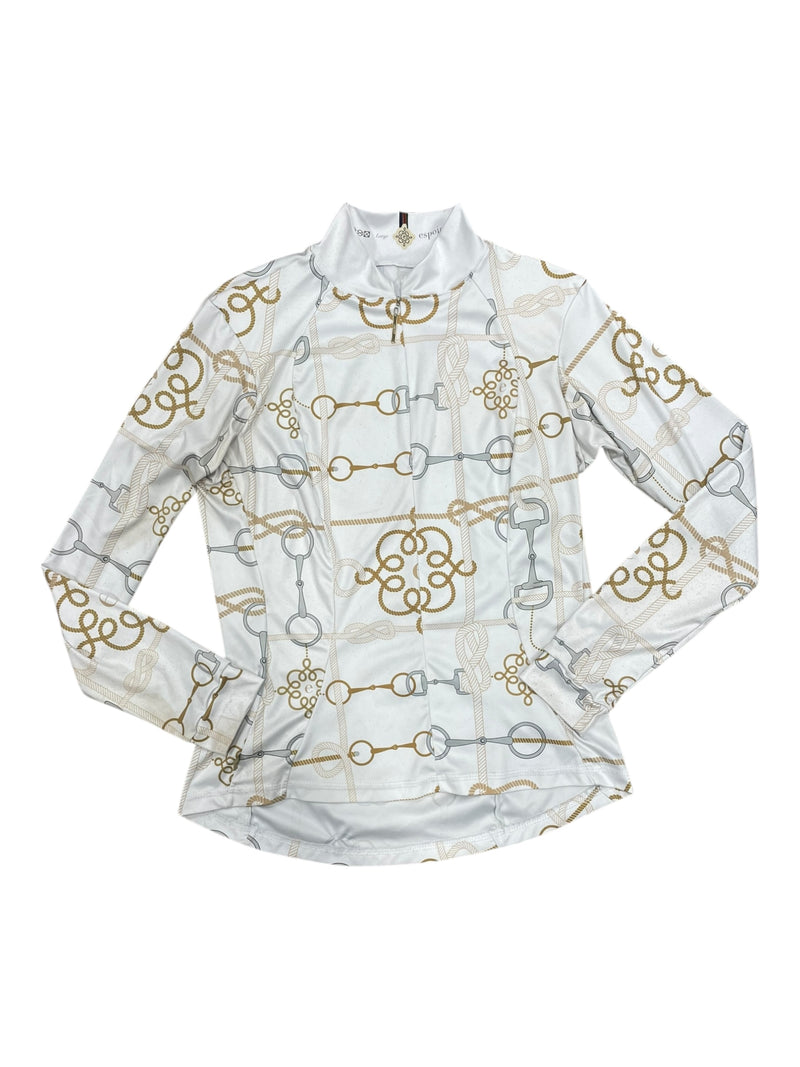 Espoir LS Base Layer - White/Print - L - USED