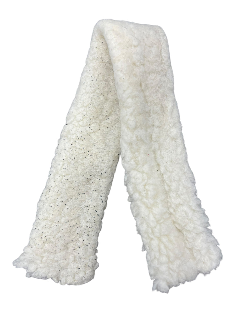Fleece Crown Piece Cover - White - Approx 21" - USED