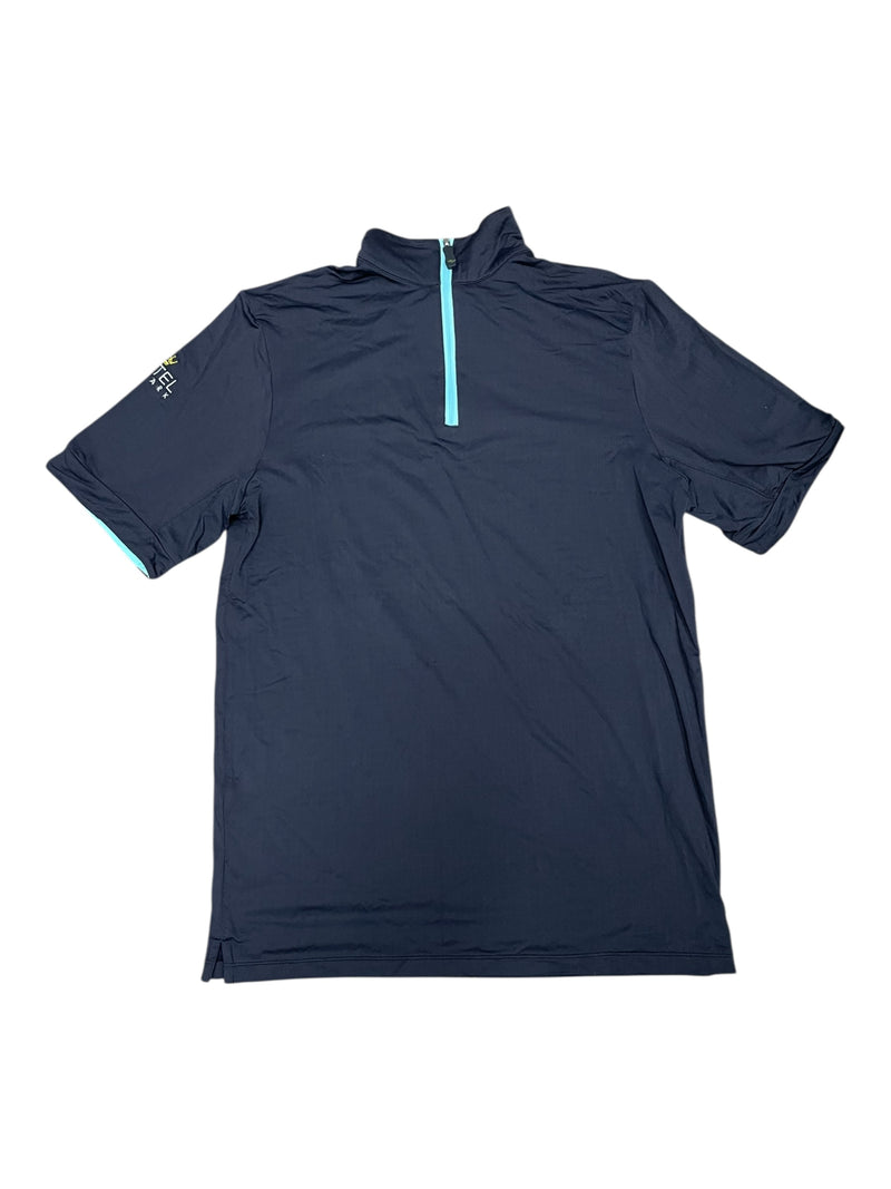 Kastel SS 1/4 Zip - Black/Aqua - L - USED