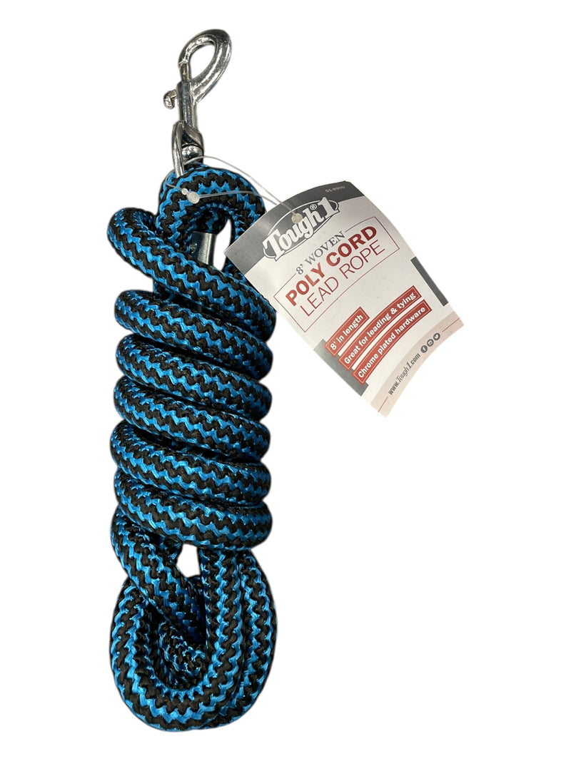 Tough1 Poly Cord Lead *NWT* - Turquoise/Black - 8&