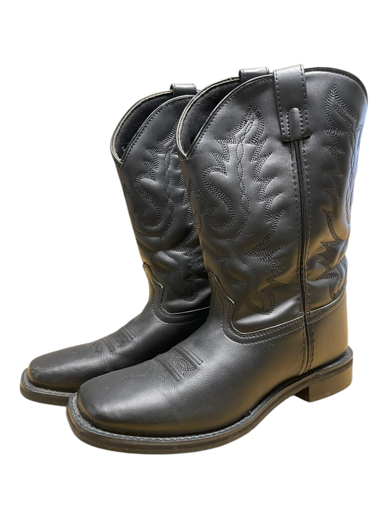 Smoky Mountain Outlaw Boots - Black - Boys 5 R - USED